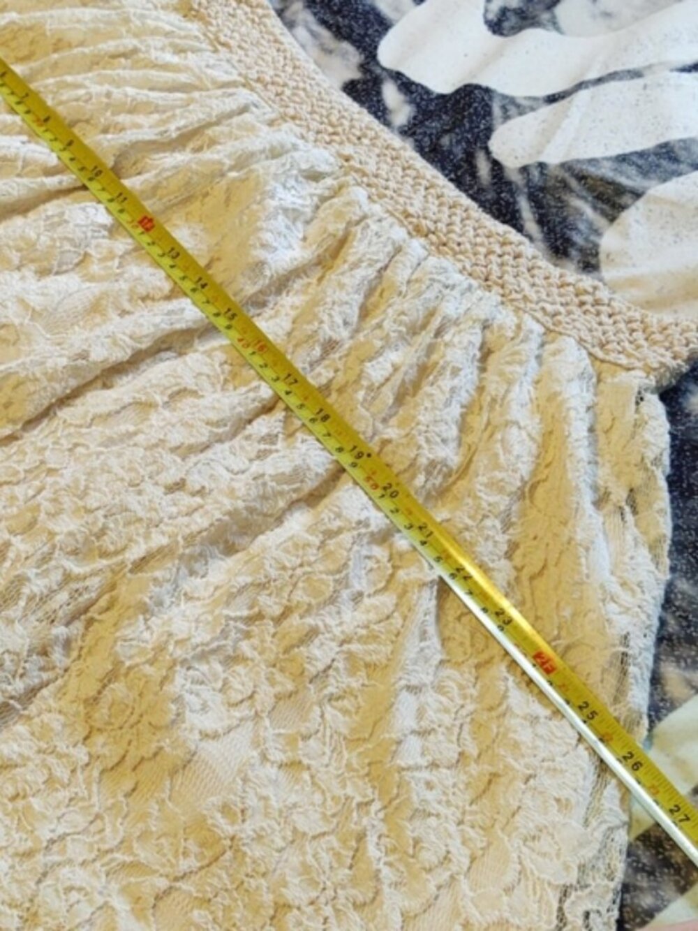 Deb Cream Lace Mini Skirt 2X - Picture 8 of 11